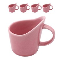 달소금 예쁜 도자기 파스텔 종이컵 홀더 5p, 핑크