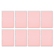 페이퍼리안 6공 두꺼운 표지 로즈 핑크 8p, 2매