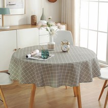 마켓감성 패브릭 홈 원형 테이블보, 타입4, 100cm
