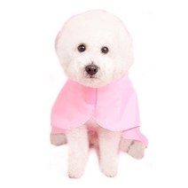 어썸키즈 강아지 판초 레인코트, pink