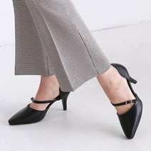 멜팅나인 여성용 사선 버클 스트랩 메리제인 스틸레토 하이힐 LP7063