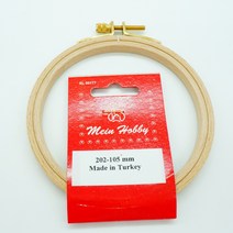 터키 원형 자수틀 105mm, 혼합색상, 1개