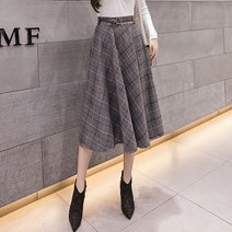 루나걸 로브 체크 스커트