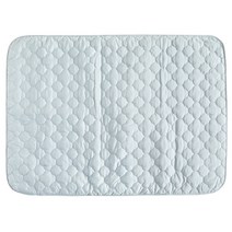 쁘리엘르 심플 순면 유아 방수요, 연블루