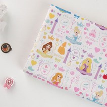 코튼빌 면원단 20수 디즈니 아이엠프린세스, 혼합색상