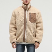 단군 남성용 레트로 헤비 덤블양털 플리스자켓