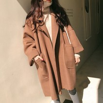 포플러앤씨 여성용 뮤즈 루즈핏 롱 코트