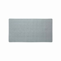 흡판 미끄럼방지 욕실매트 38 x 68 cm, 그레이, 1개