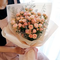 블뤼엔 생화 자나장미 꽃다발 100송이 L, 혼합색상