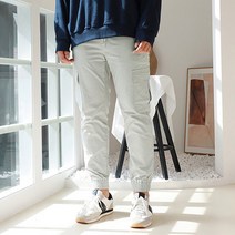 빅사이즈클럽 케이씨 워싱 카고 조거 긴바지
