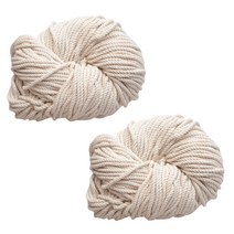 태광 마크라메 실 60합 4mm 2p, 01 연베이지, 91m