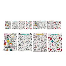 오피스디포 패턴 기프트 쇼핑백 KR2550-1-4S 12p, 랜덤발송