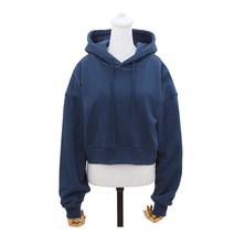 스피카 여성용 무지 크롭 후드티