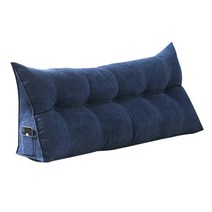 MAME 침대쿠션 솜포함 헤드쿠션, 네이비