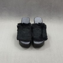 디아 여성용 퍼 키높이 털슬리퍼 10cm
