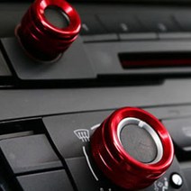 굿즈인홈 공조기 오디오 메탈링 다이얼 커버 레드 타입A, BMW 3GT 3시리즈 / 4시리즈