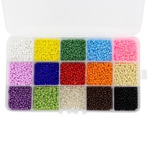 아트니즘 시드비즈 DIY 마스크스트랩 팔찌 반지 만들기 15색 세트 3mm, A타입 비비드, 1세트