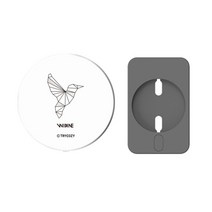 트라이코지 맥세이프 무선충전기 보호 커버 하드케이스, 라인애니멀_새, 1개