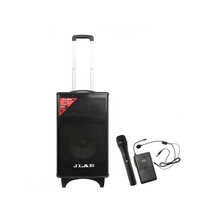 제이랩 이동식 충전 스피커 앰프 150W + 핸드 마이크 + 헤드셋 마이크, MKQ-120EU