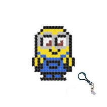 꼬마블럭 디폼 캐릭터 + 고급 열쇠고리 랜덤발송 + 일대일 도안 DIY 패키지 10mm, 노랑이1