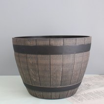 모리앤 오크감성 플라스틱 화분 3824, 브라운