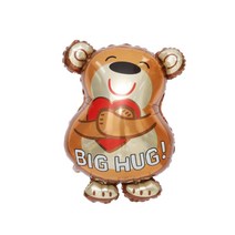 그라보벌룬 은박풍선 빅허그베어, 브라운, 1개