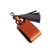 제렌폴 렉서스 스마트키 케이스 ZLE02, 테닝베이지(케이스) + 다크브라운(태슬), 1개