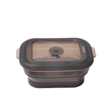 실리밀리 고그린 실리콘 런치박스 880ml, 쿨 그레이, 1개