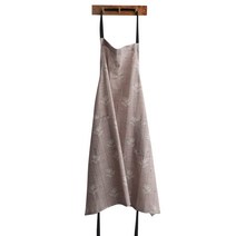 아망떼 콜로니 린넨 앞치마 FREE, 브라운, 1개