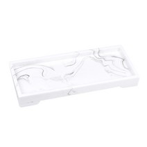 JCP 마블 스퀘어 트레이 화이트, 1개