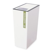 문일케미칼 직사각 스윙 휴지통 대 12.5L, 화이트, 1개
