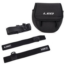 LEO 릴파우치 + 낚시대 숄더스트랩, 블랙(숄더스트랩)