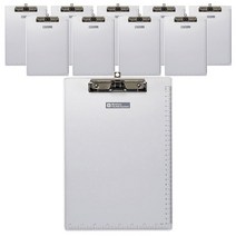 문화산업 메탈클립보드 상철 A4 F917-7, 은색, 10개