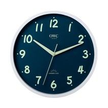 [braun시계] OWC 실루엣 스퀘어 LED 캘린더 디지털 벽탁상 겸용 시계, Silver