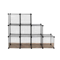 철제 다용도 수납장 철판 30p + 커낵터 32p 블랙 세트, 01_블랙 철제 다용도수납장