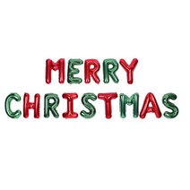제이벌룬 은박풍선세트 MERRY CHRISTMAS, 레드앤 그린, 1세트
