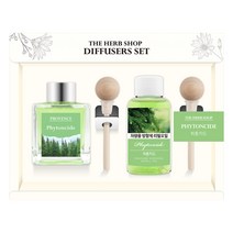 더허브샵 차량용 디퓨져 본품 50ml + 리필 50ml 선물세트, 피톤치드, 1세트