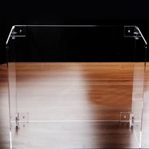 1인 투명 아크릴 ㄷ자 칸막이 3T