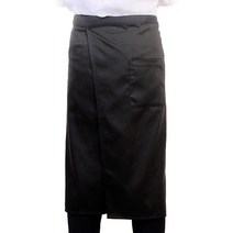 베네르디 롱 랩 허리 앞치마, 블랙, 1개