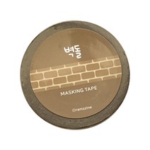 람찌네소품샵 벽돌 마스킹테이프 15mm, 혼합색상