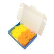 퓨어클링 수세미 파인팝 노랑 + 더블팝 주황, 2개입, 1개
