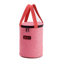 휴대용 알루미늄 호일 보온 도시락 가방, 레드