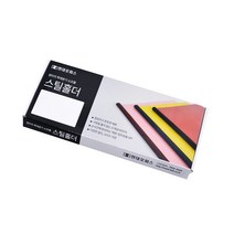 현대오피스 페이퍼프랜드 제본기 SB-170 전용 소모품 스틸홀더 24개입, 블랙, 12mm