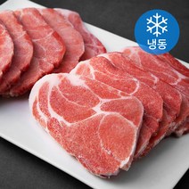 국제식품 국내산 돈목살 구이용 1cm (냉동), 1kg, 3개