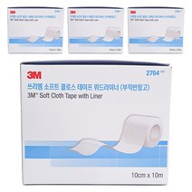 3M 소프트 클로스 테이프 위드라이너 부직반창고 2764, 4개