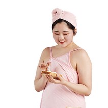 우아쥬르 3초 드라이 샤워가운 L, 베이비핑크, 1개