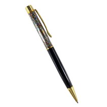 크리스탈 볼펜 1.0mm, 블랙, 1개