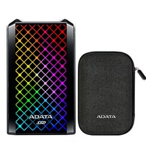 에이데이타 RGB 외장SSD NVME SE900G + 슬리브 케이스 세트, 1024GB, 블랙