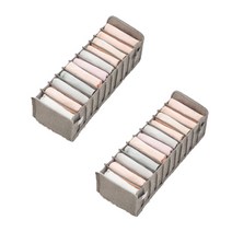 디엠코퍼레이션 알럽홈 접이식 속옷 수납 박스 그레이 11칸, 2개