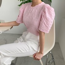 린다샵 베즈다 퍼프 블라우스